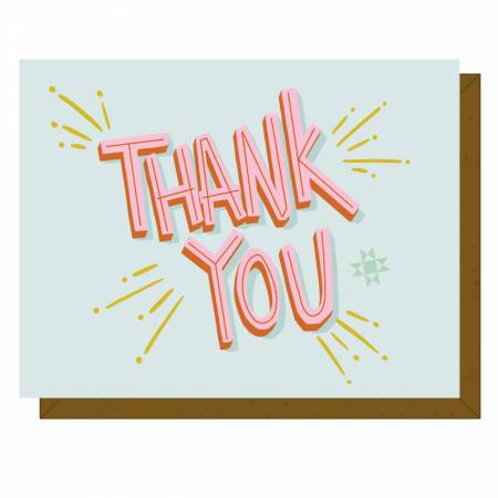 Firework Thank You Gift Card by Kati Cupcake