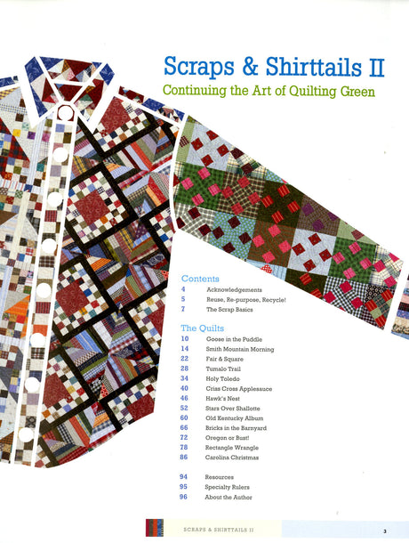 Scraps and Shirttails II -  Continuing the Art of Quilting Green