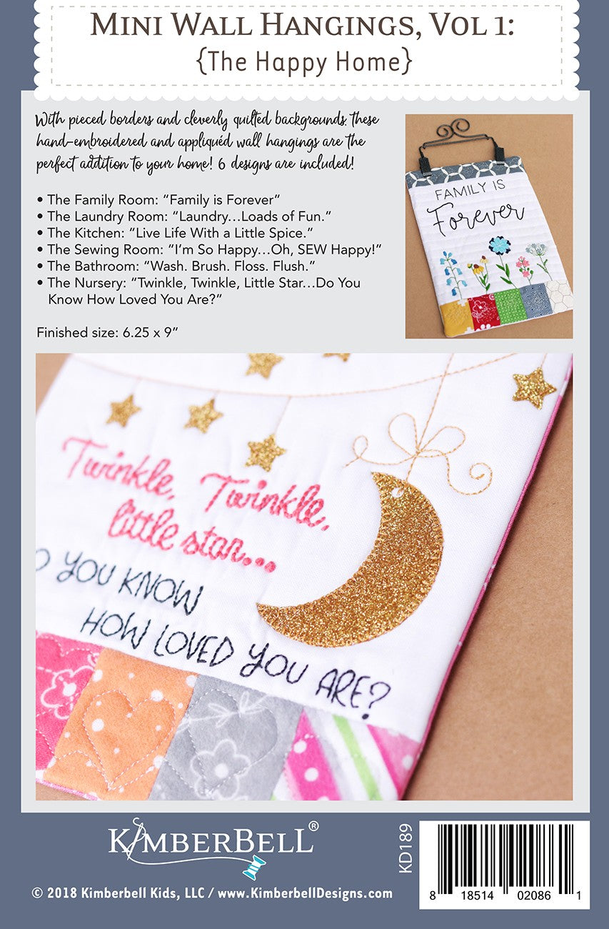 Mini Wall Hangings The Happy Home - Sewing Version