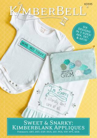Sweet n Snarky Kimberblank Appliques
