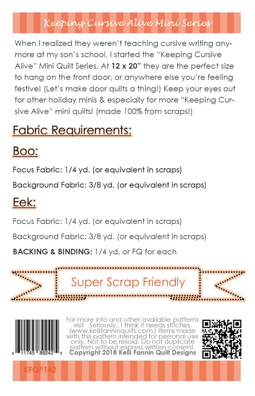 Boo Eek Mini Quilt Series