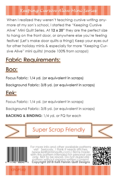 Boo Eek Mini Quilt Series