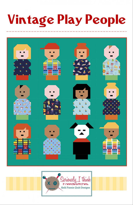 Vintage Play People Quilt Pattern