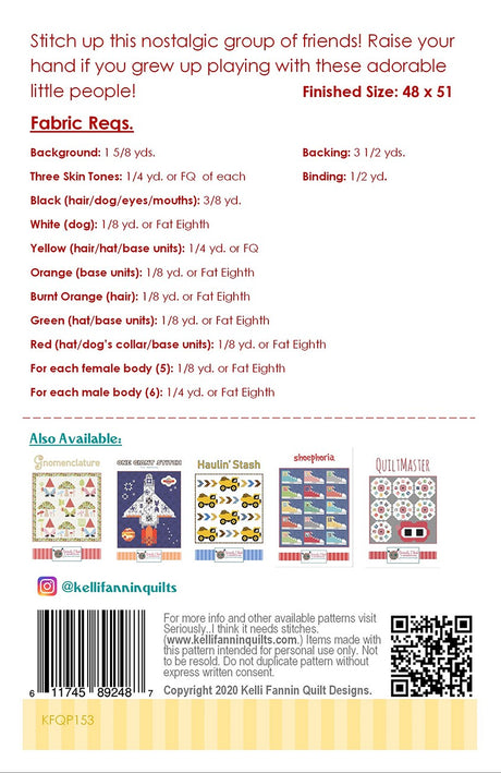 Vintage Play People Quilt Pattern