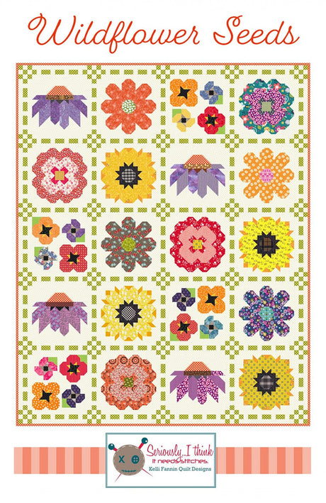 Wildflower Seeds Quilt Pattern by Kelli Fannin Quilt Designs