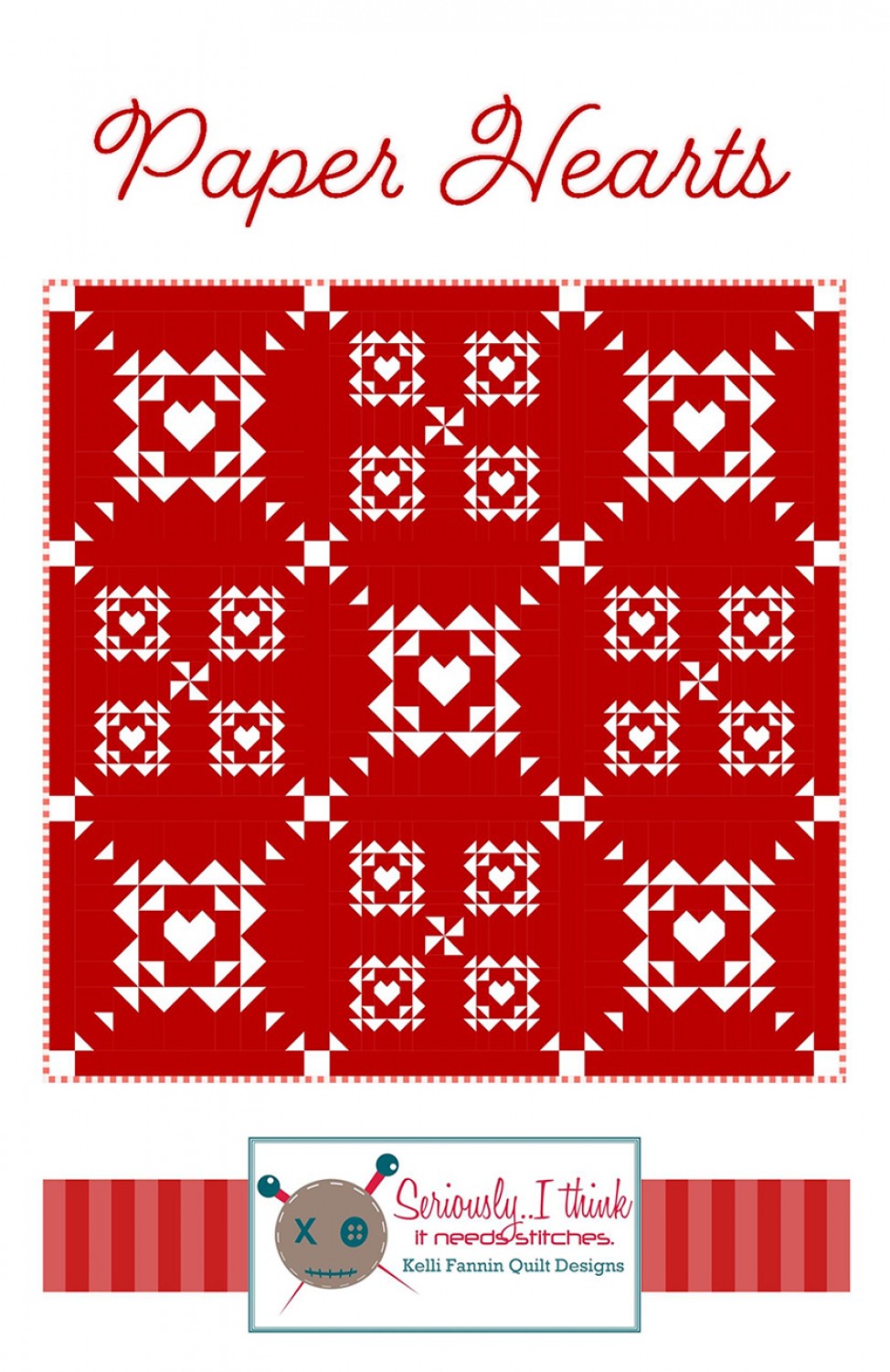 Paper Hearts Quilt Pattern by Kelli Fannin Quilt Designs