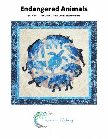 Endangered Animal Quilt Pattern by Karen Nyberg Designs