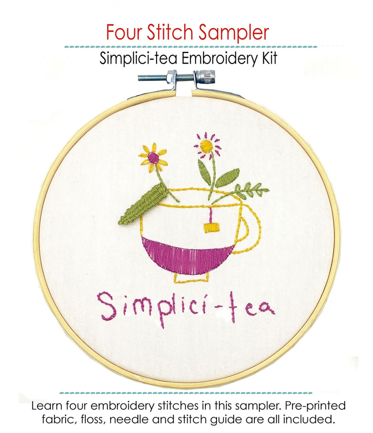 Simplici-Tea Embroidery Kit
