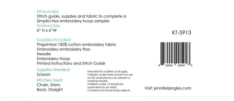 Simplici-Tea Embroidery Kit