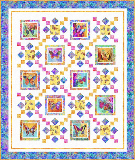 Kaleidoscope Wings Downloadable Pattern by Pine Tree Country Quilts