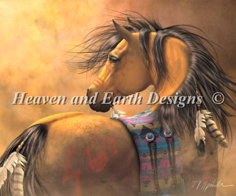 Kiowa Gold Cross Stitch By Laurie Prindle