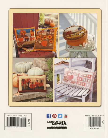 Cozy Wool Applique Pillows