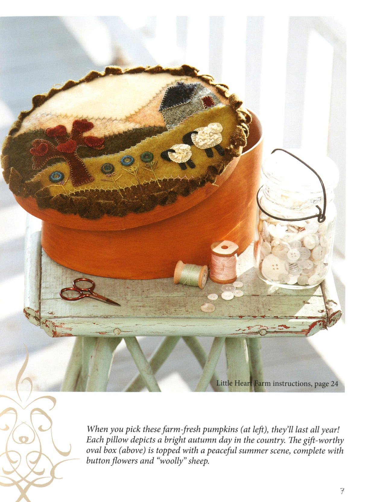 Cozy Wool Applique Pillows