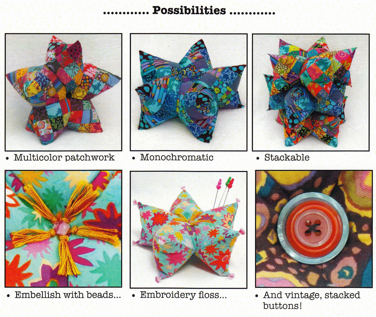 Harlequin Star Pillow & Pincushion