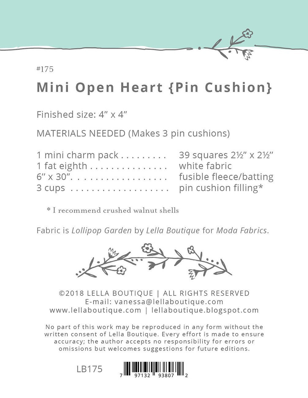 Mini Open Heart Pin Cushion