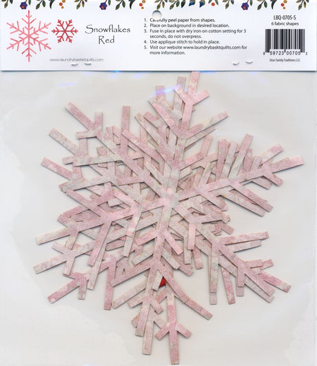 Silhouettes - Snowflakes Red