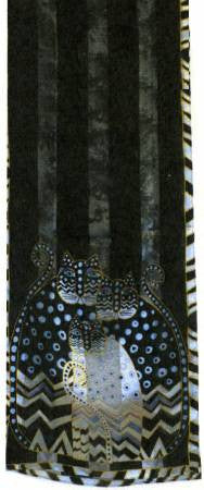 Silk Scarf Polka Dot Cats Classic