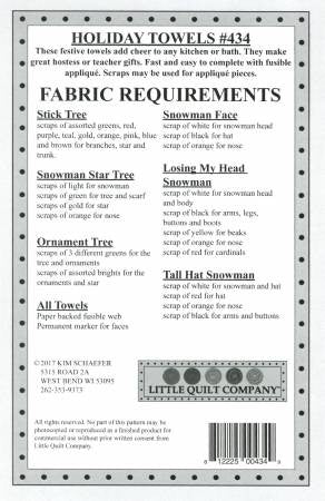 Holiday Towels Pattern