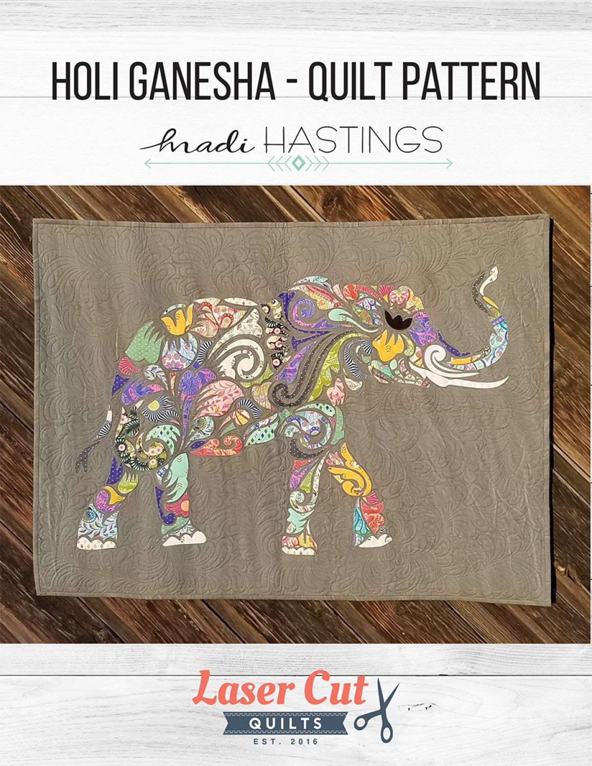 Holi Ganesha Pattern