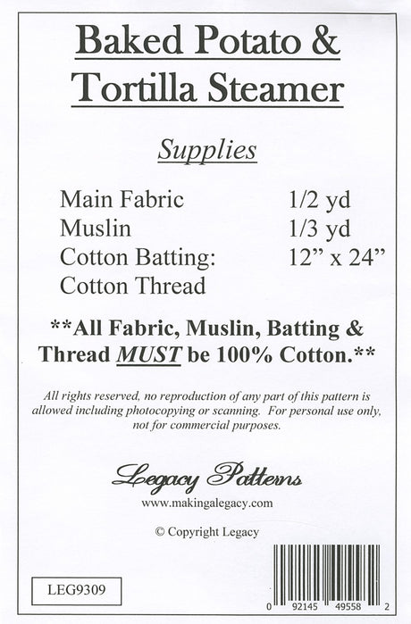 Baked Potato & Tortilla Steamer