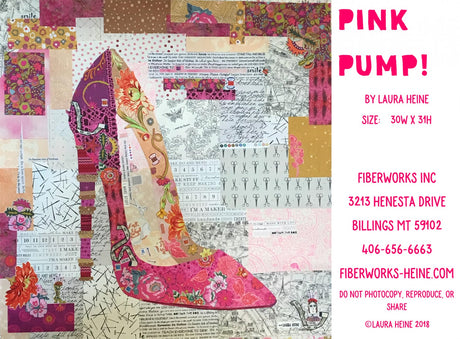 Pink Pump Collage Pattern