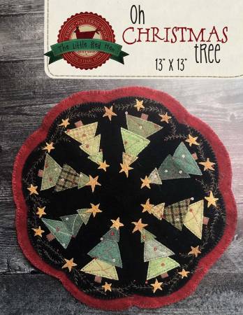 Oh Christmas Tree Wool Mat by Little Red Hen