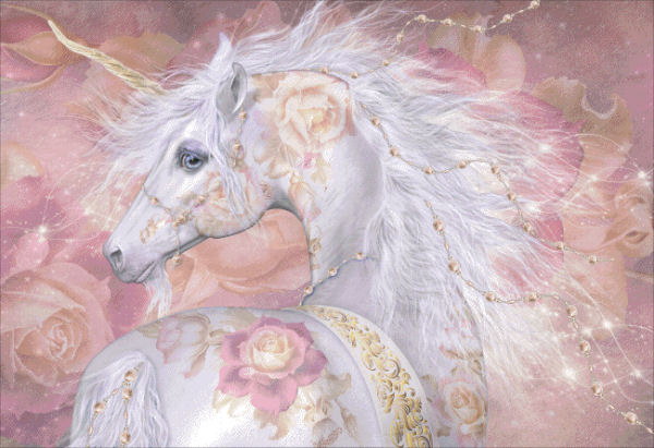 Licorne Florale Cross Stitch By Laurie Prindle