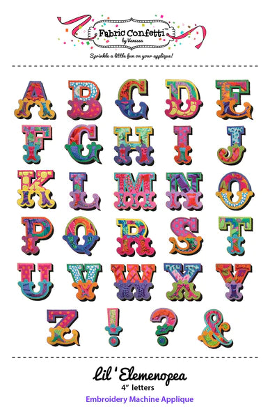 Lil'Elemenopea for Machine Embroidery Downloadable Pattern