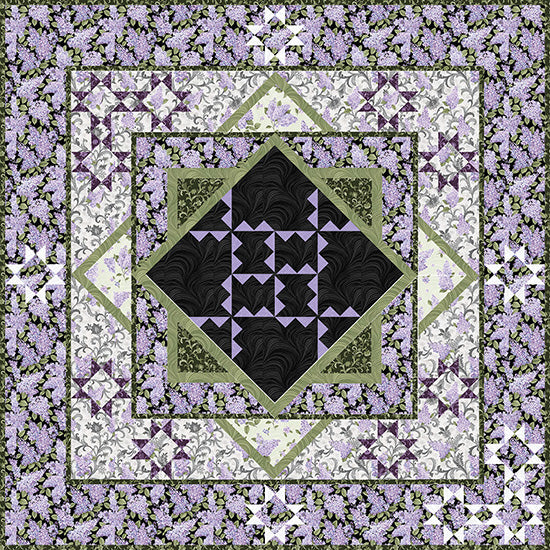 Lilac Garden Quilt Pattern by Animas Quilts Publishing