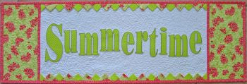 CD Summertime Table Runner Machine Embroidery