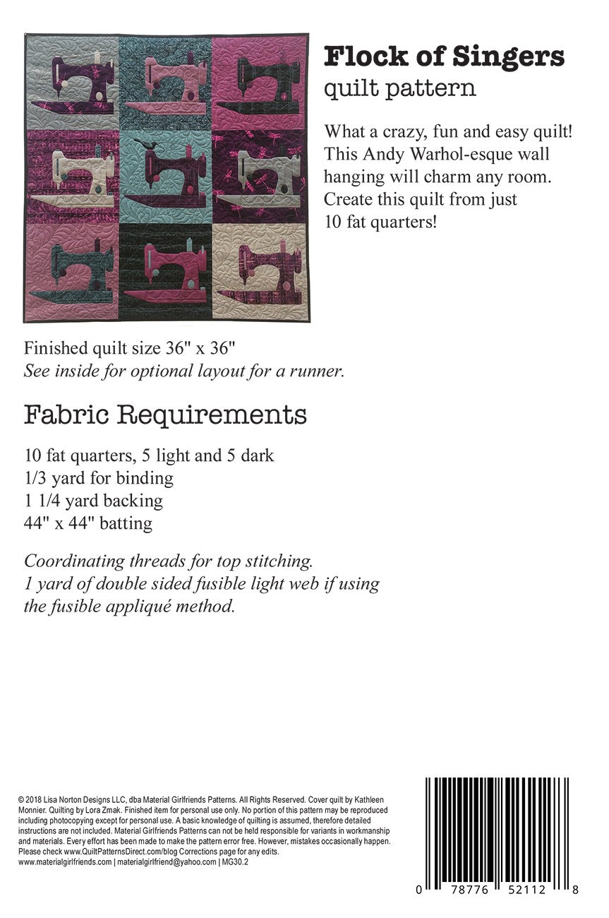 Flock of Singers Quilt Pattern