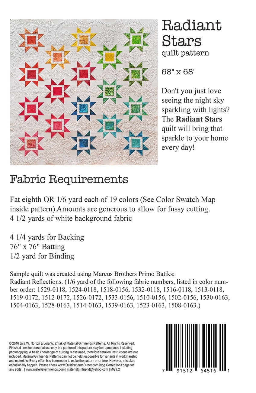 Radiant Stars Quilt Pattern