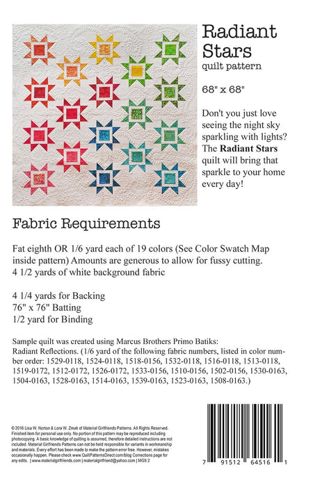 Radiant Stars Quilt Pattern