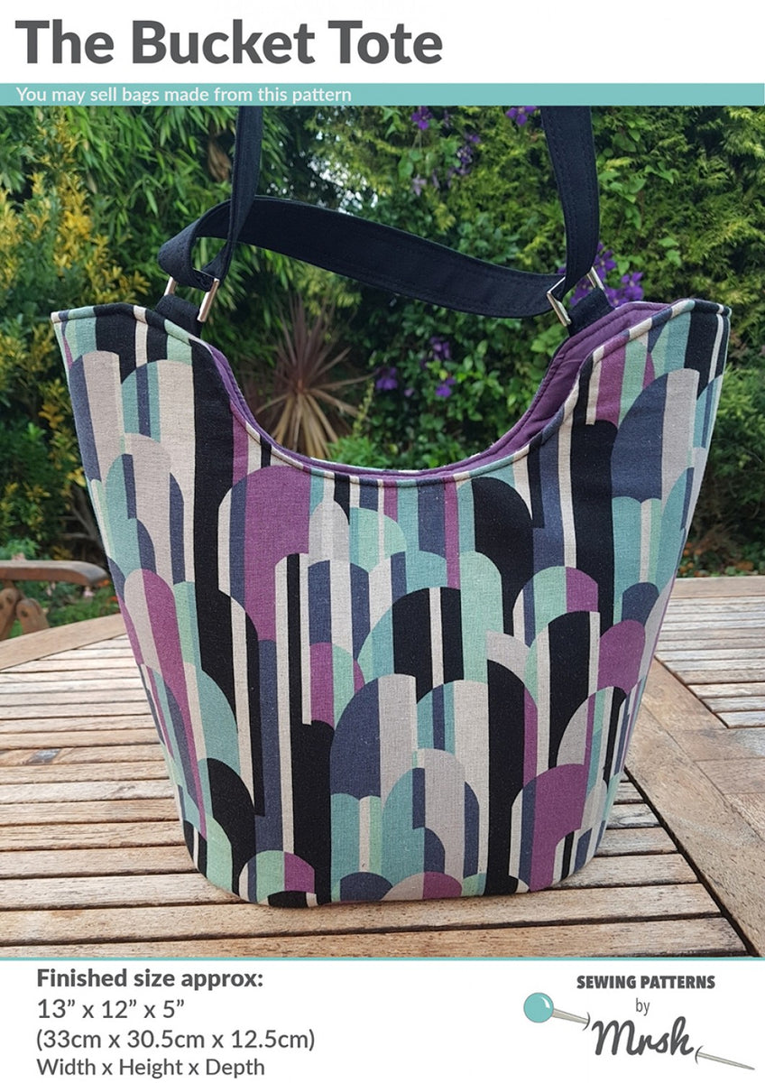 bucket tote bag pattern