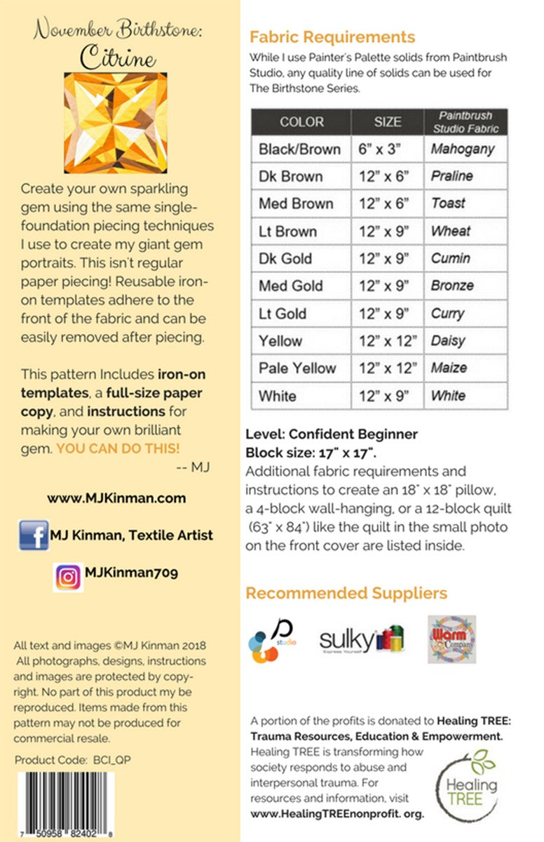 November Birthstone Citrine - Birthstone Series