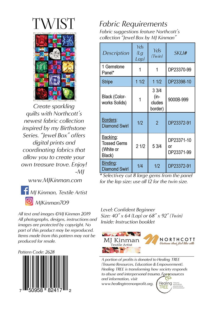 Jewel Box Twist Quilt Pattern