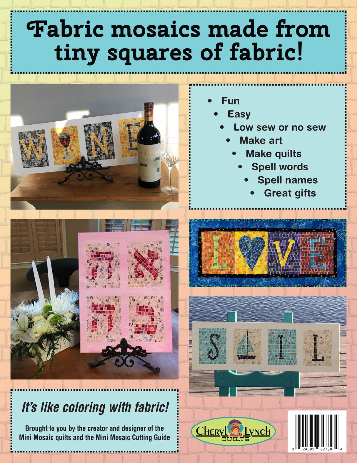 Alphabetically Speaking, Fabric Mosaic Letters