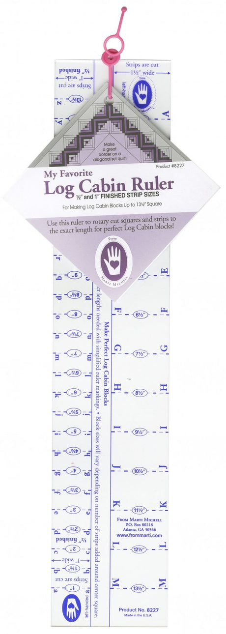 Log Cabin Ruler 1in Finished Width