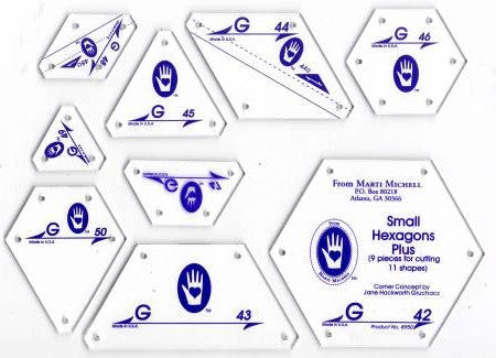 Perfect Patchwork Templates G & H - Hexagons