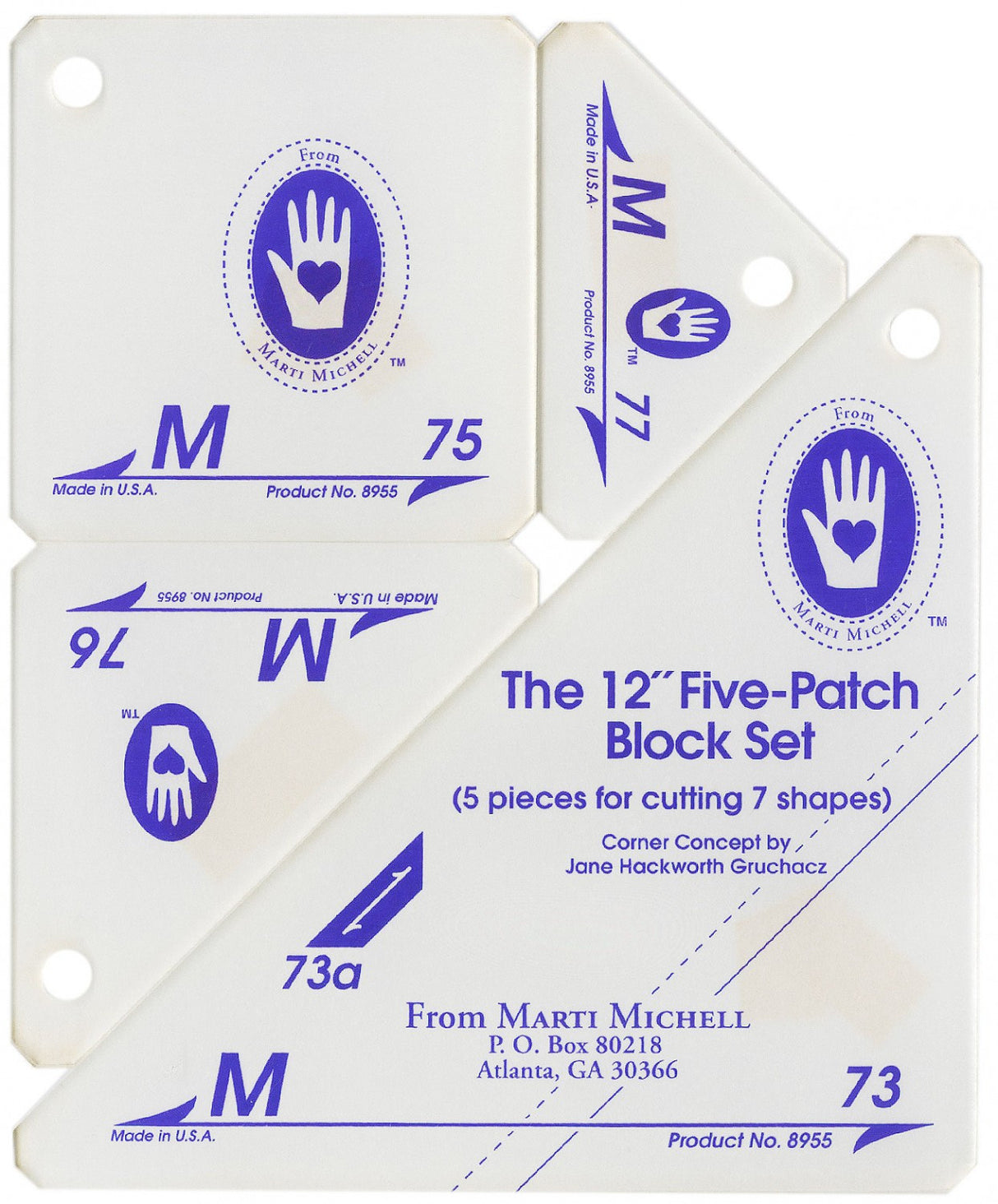 Perfect Patchwork Templates Set M 5-Patch