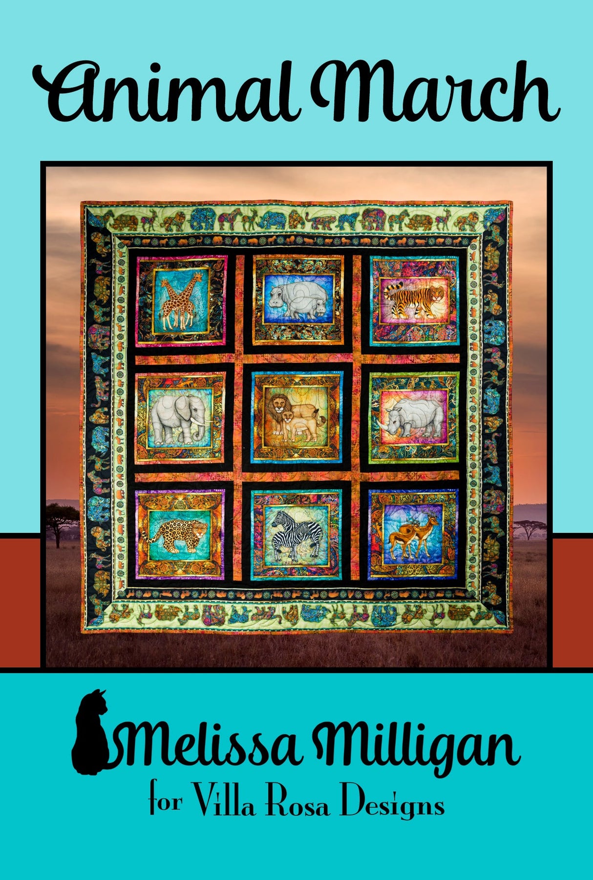 Animal March Downloadable Pattern by Villa Rosa Designs