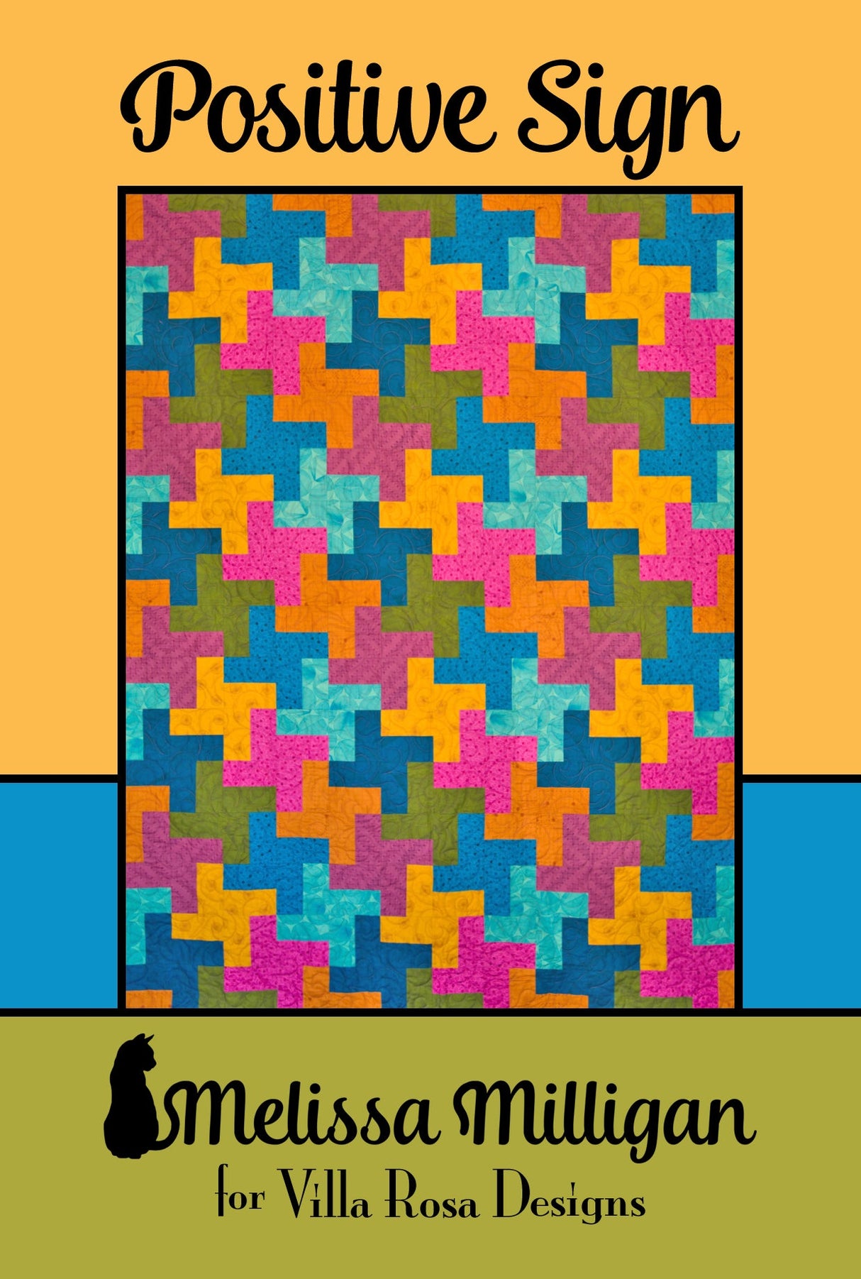 Positive Sign Downloadable Pattern by Villa Rosa Designs