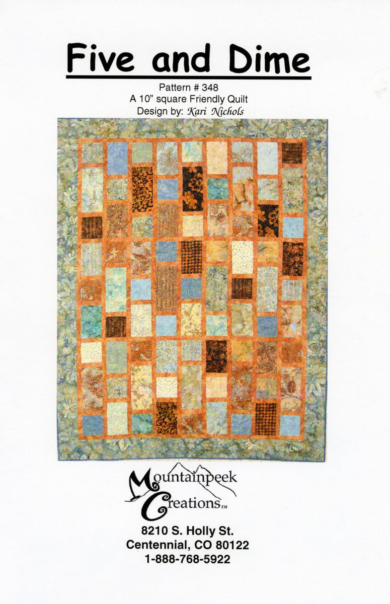 Five And Dime Pattern – Quilting Books Patterns and Notions