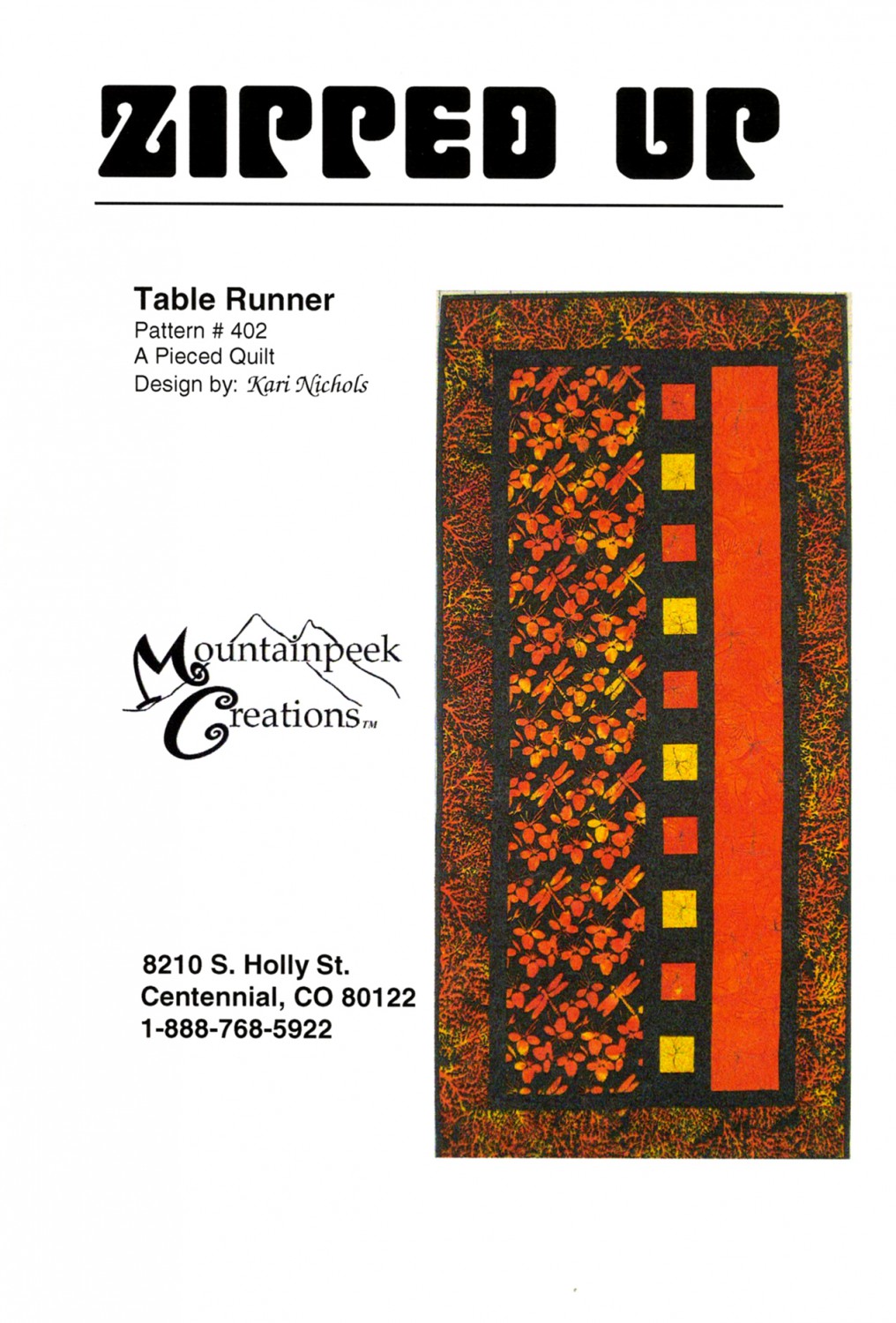 Zipped Up Table Runner