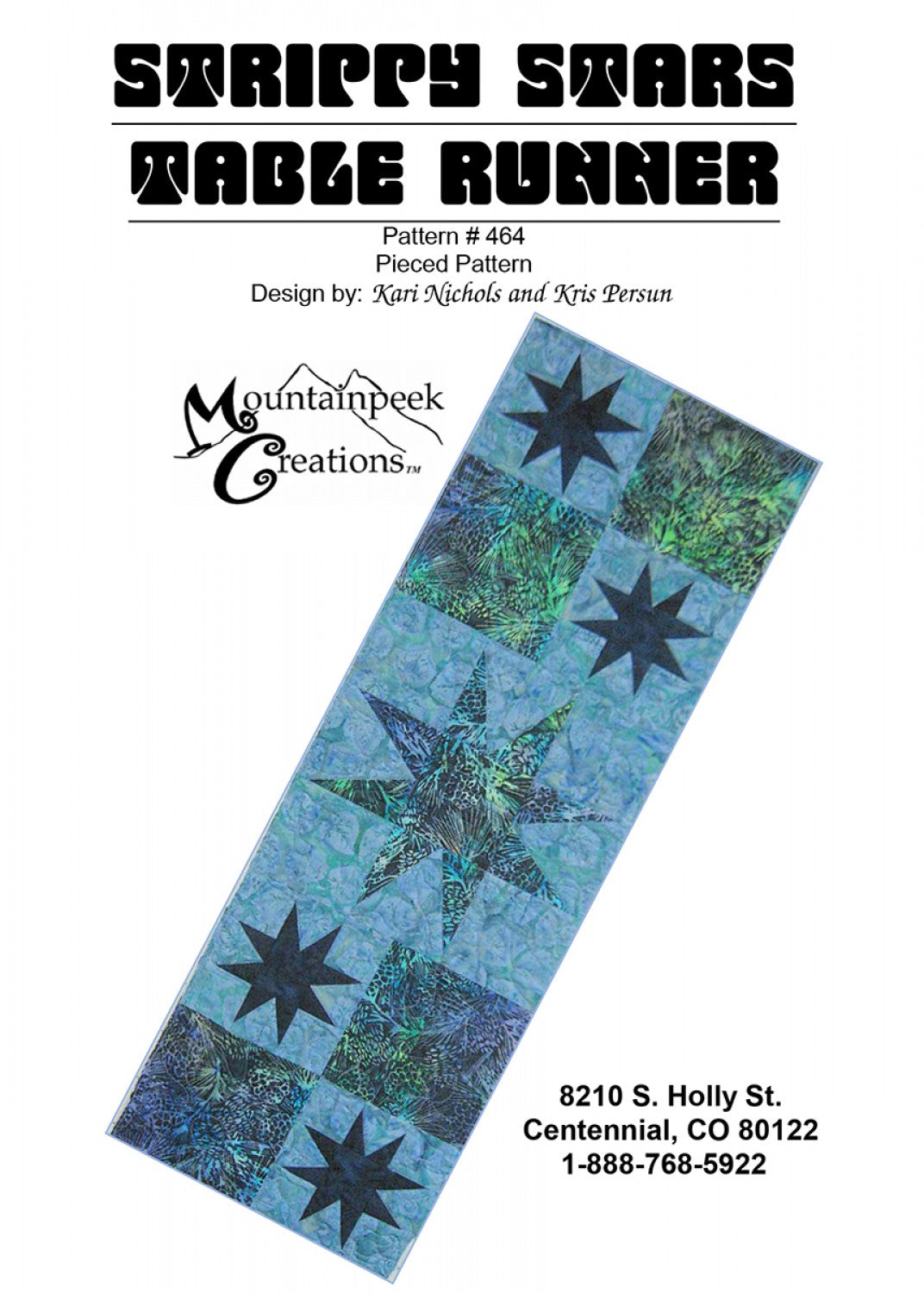 Strippy Stars Table Runner