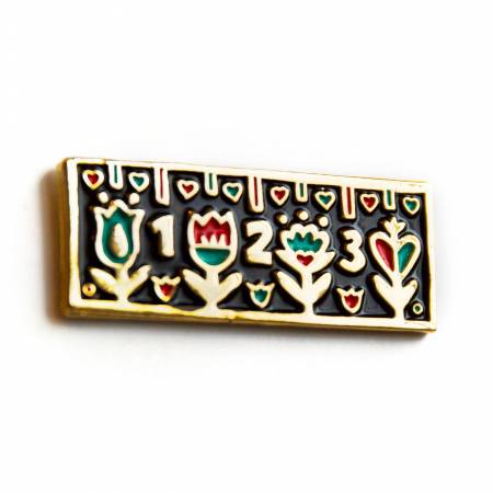 Ruler Enamel Pin
