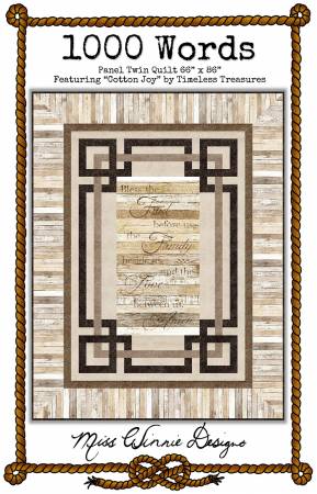 1000 Words Quilt Pattern