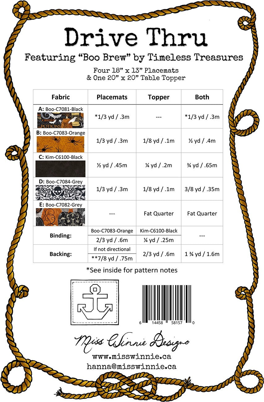 Drive Thru and Table Topper