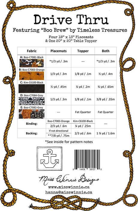 Drive Thru and Table Topper