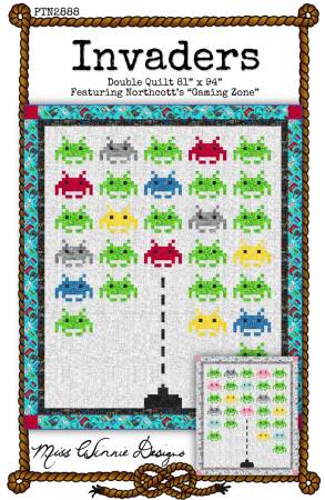 Invaders Quilt Pattern by Miss Winnie Designs